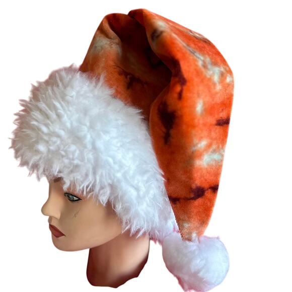 Handcrafted Tie-Dye Santa Hat - Picture 3 of 8